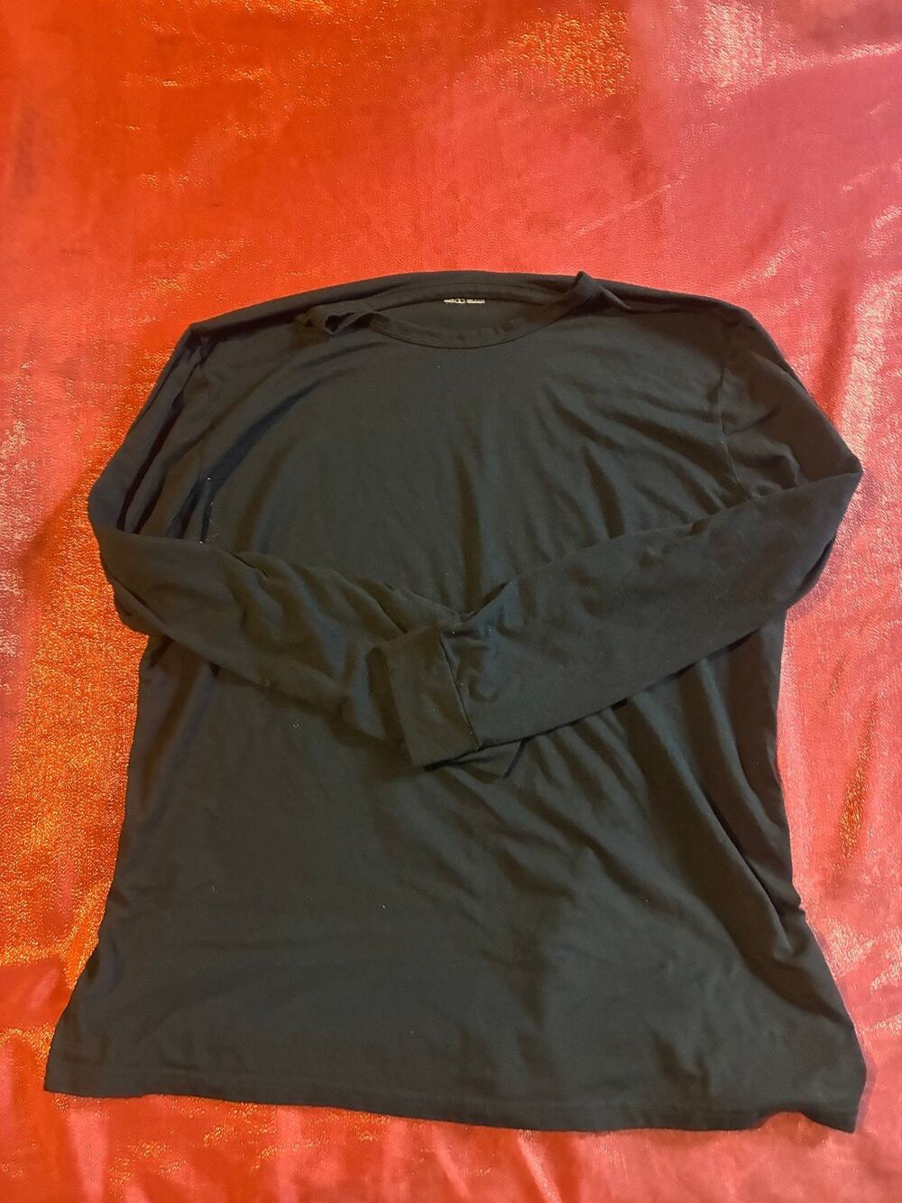 32 Degrees Heat Thermal Shirt Mens L Long Sleeve Black Base Layer Top